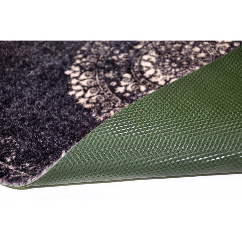 Breccan Non-Slip Indoor Doormat, Black, Rectangular 75cm x 120 cm