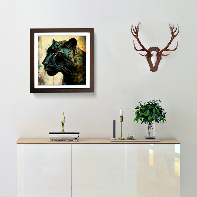 Panther - Framed Print, Walnut