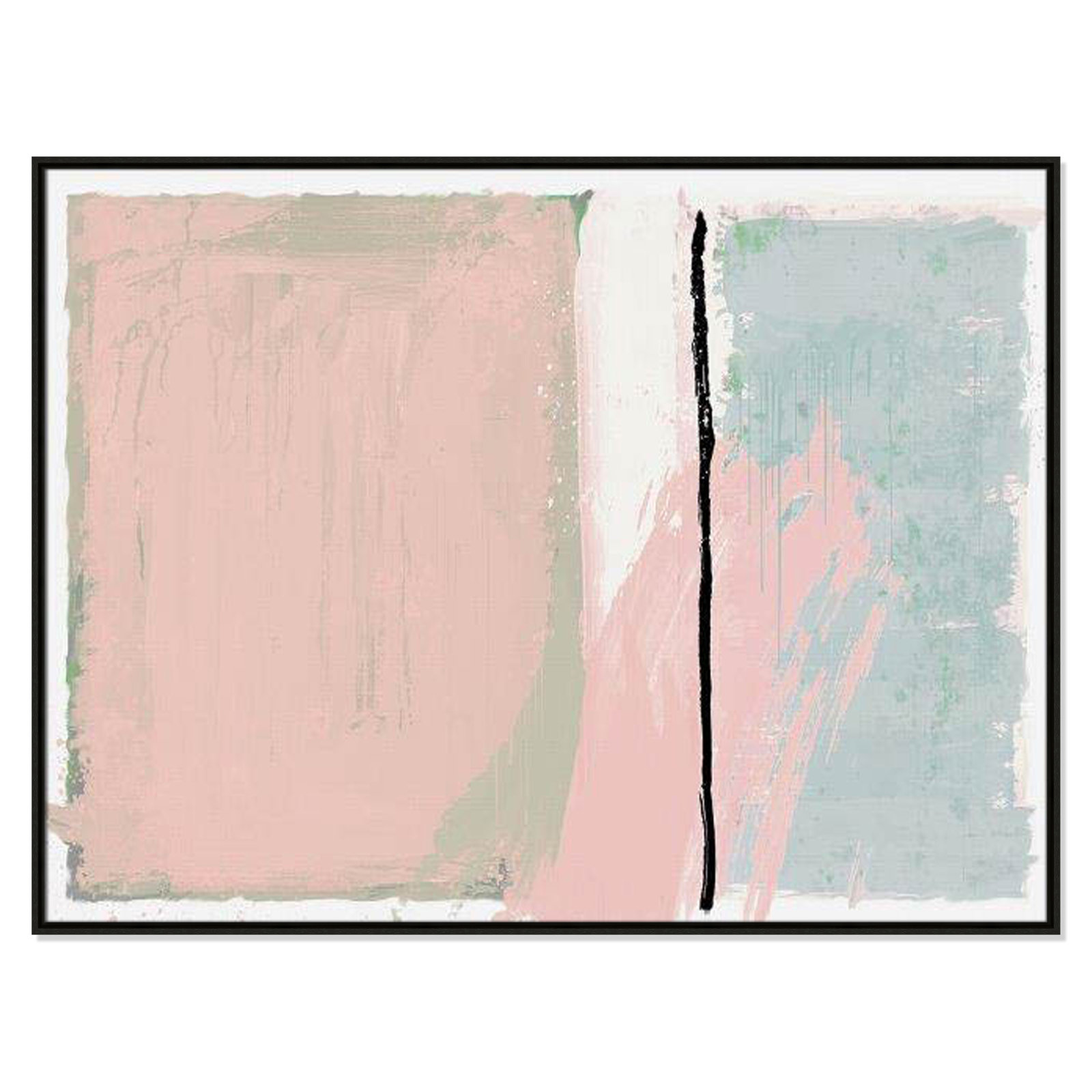 Pastel Opulance Print, No Mat, 37.5" H x 49.5" W x 2" D, Espresso Floater Framed
