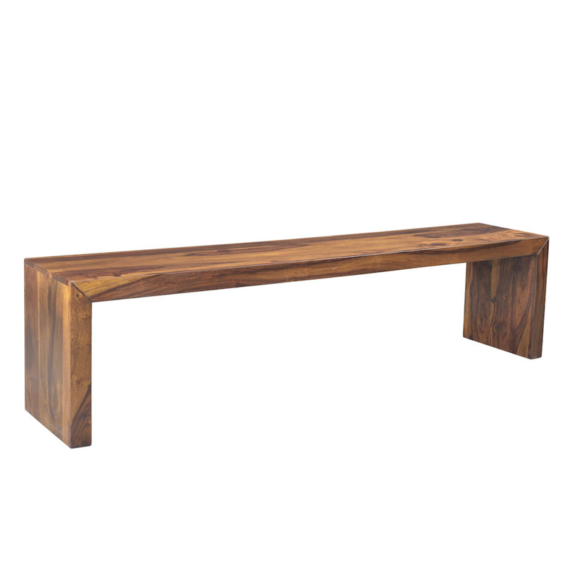 Luro Solid Wood Bench, 18" H x 60" W x 14" D