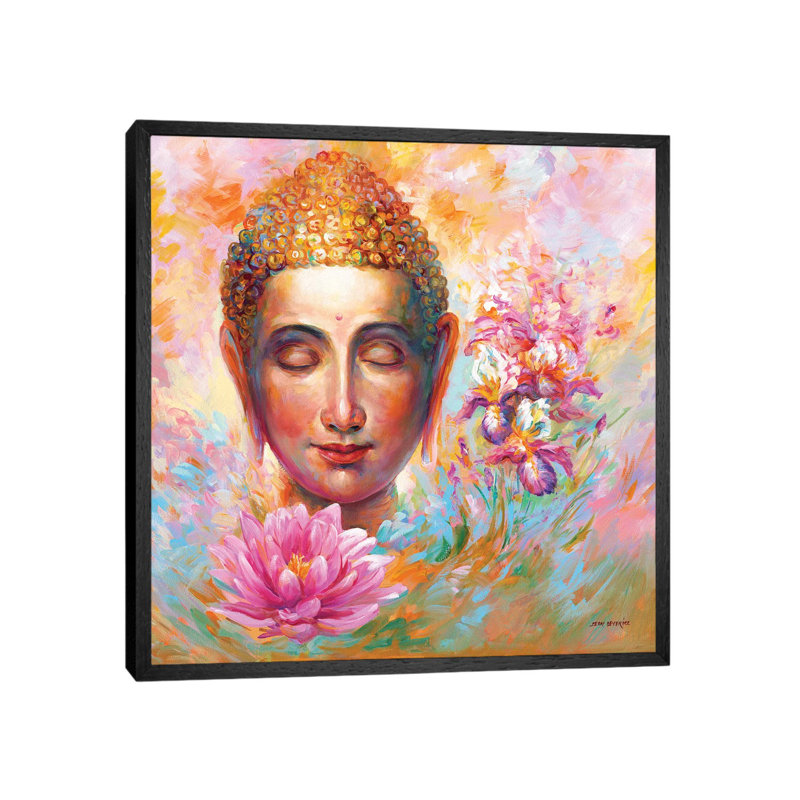 Buddha by Leon Devenice - Floater Frame Gallery-Wrapped Canvas Giclée on Canvas