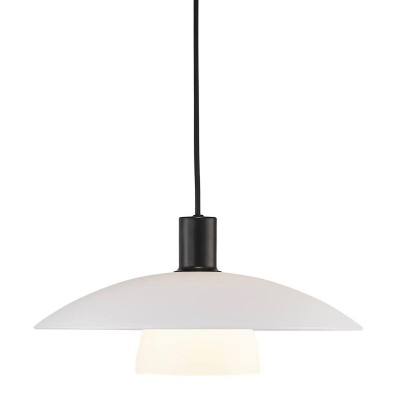 1 - Light Satin Black Dome Pendant