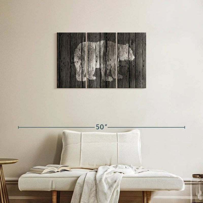 Brampt Bear Lodge, 20" H x 33" W