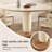 Sintered Stone Solid Wood Oak cream Dining Table-108051718