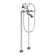 Weymouth Double Handle Floor Mounted Clawfoot Tub Faucet Trim with Diverter and Handshower