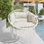 Balancelle simple en corde avec coussin amovible Porch Hammock-1455010704-1455010707