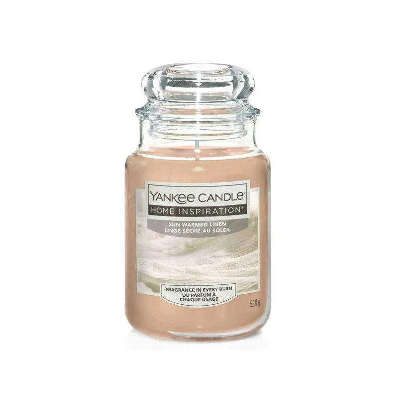 Sun Warmed Linen Candle Jar