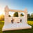 13FT Commercial Grade White Bounce House with Air Blower, Inflatable Bouncer for Weddings, Birthdays & Party Events-97894316-97867397