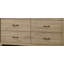 Commode 6 tiroirs avec poignées noires Elettra-1774961120