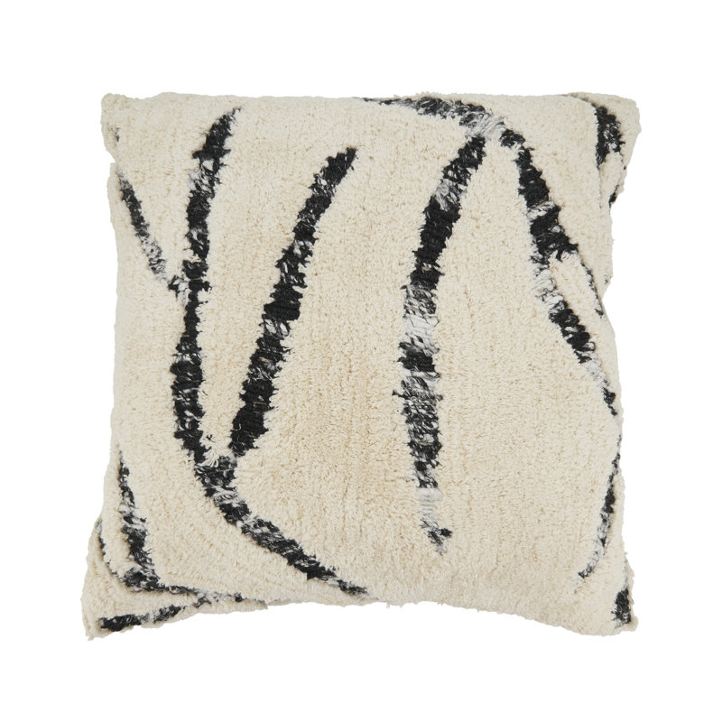 Coussin décoratif en duvet et capitonné touffeté Symmetry