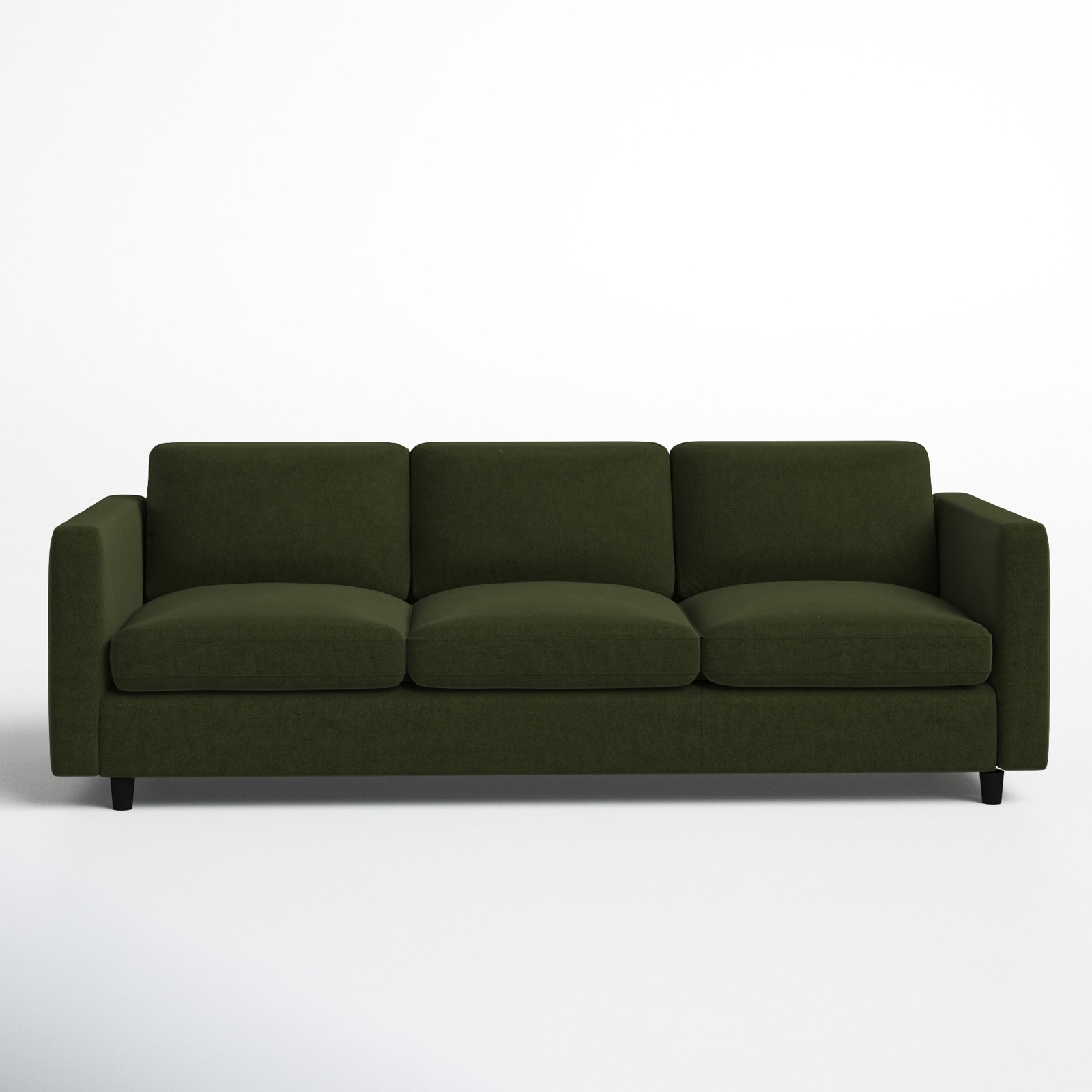 Fleetwood 99" Velvet Sofa, Green Tweed Velvet