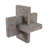 Travertine Abstract Interlocking Knot Decorative Object for Home Decor - Sculptural Statue Accent for Living Room and Tabletop Decoration - Gray-107086693