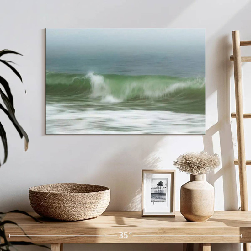 Gillard Surfside Beach In Fog, 16" H x 24" W