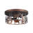 11.2-In 2 - Light Farmhouse Semi Flush Mount With Cowboy Horse Round Shade-541889121