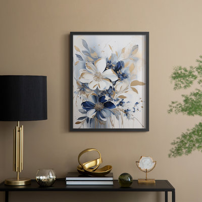 FLORAL Series CCCXIII  -Premium Framed Print -Ready to Hang - No Nails Required