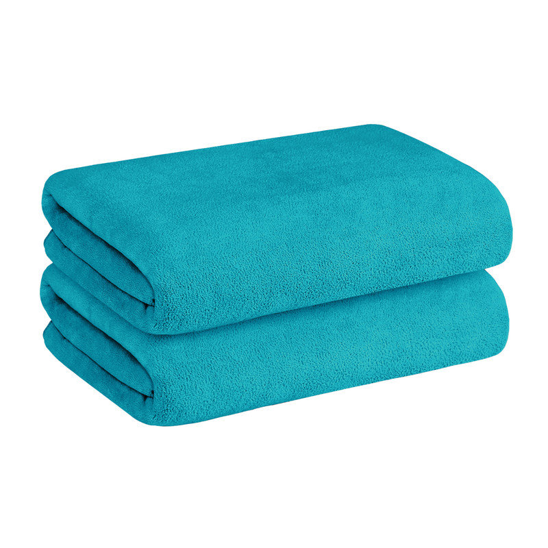 Microfiber Bath Towel Set for Bathroom,2 Pieces 30" x 60", Teal