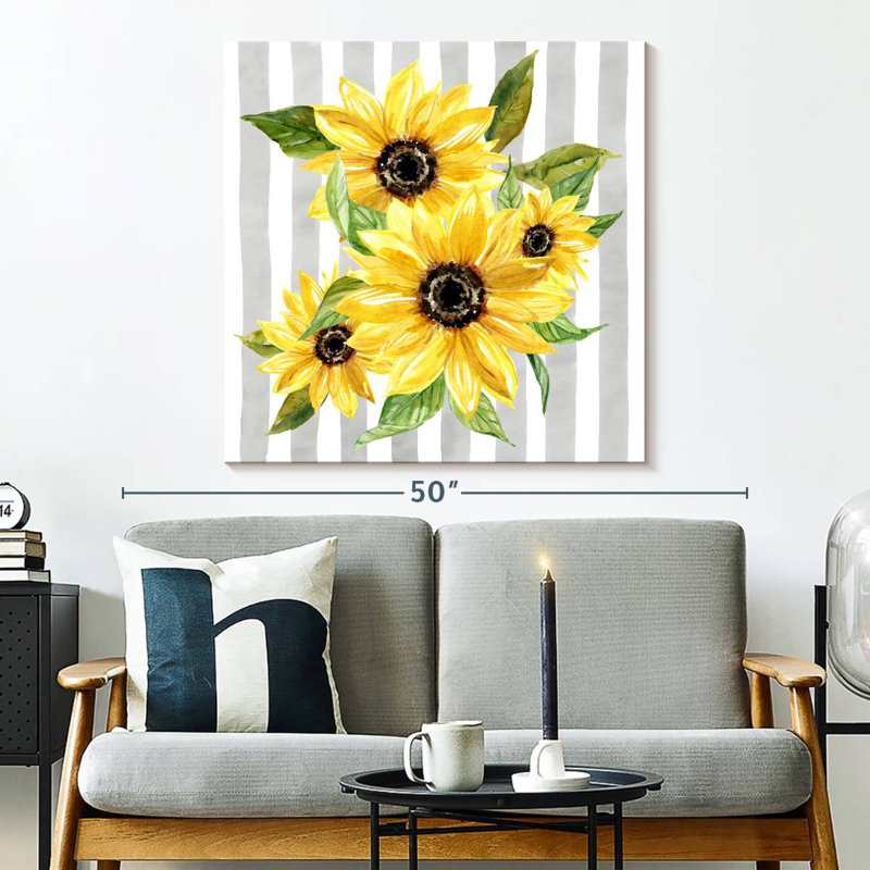 Harnek Sunflower Array I, H 33 po x l 33 po