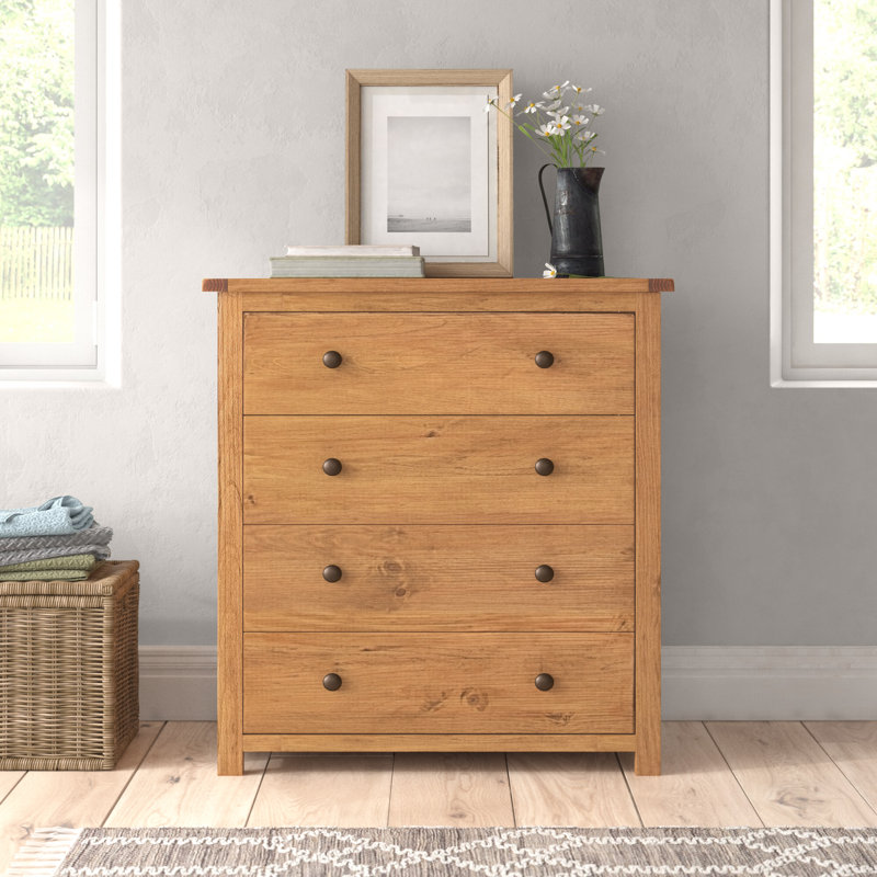Audrey 4 Drawer Chest of Drawers, Brown
