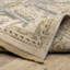 Tapis beige / gris en mélange de laine Kuester-380675061