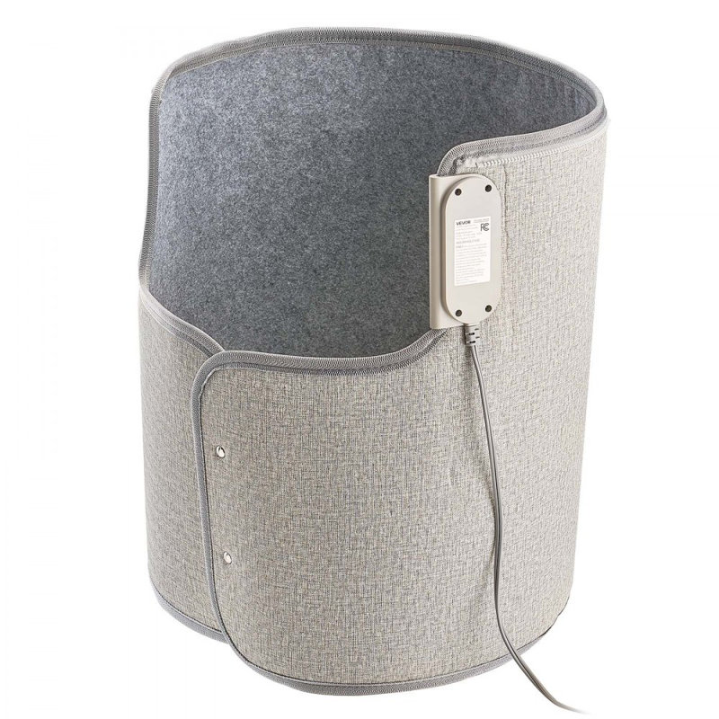 Under Desk Space Heater,Rollable Foot Warmer Portable for Home&Office,Timer & Secure,Quiet for Legs,Ankles,Touch&Remote Control Personal Electric Round Surround Warming Pad,Over-Heat Protection