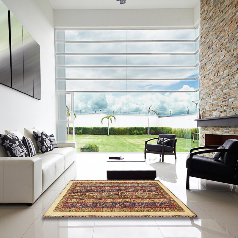 Abstract Indoor Rug, Square 6'
