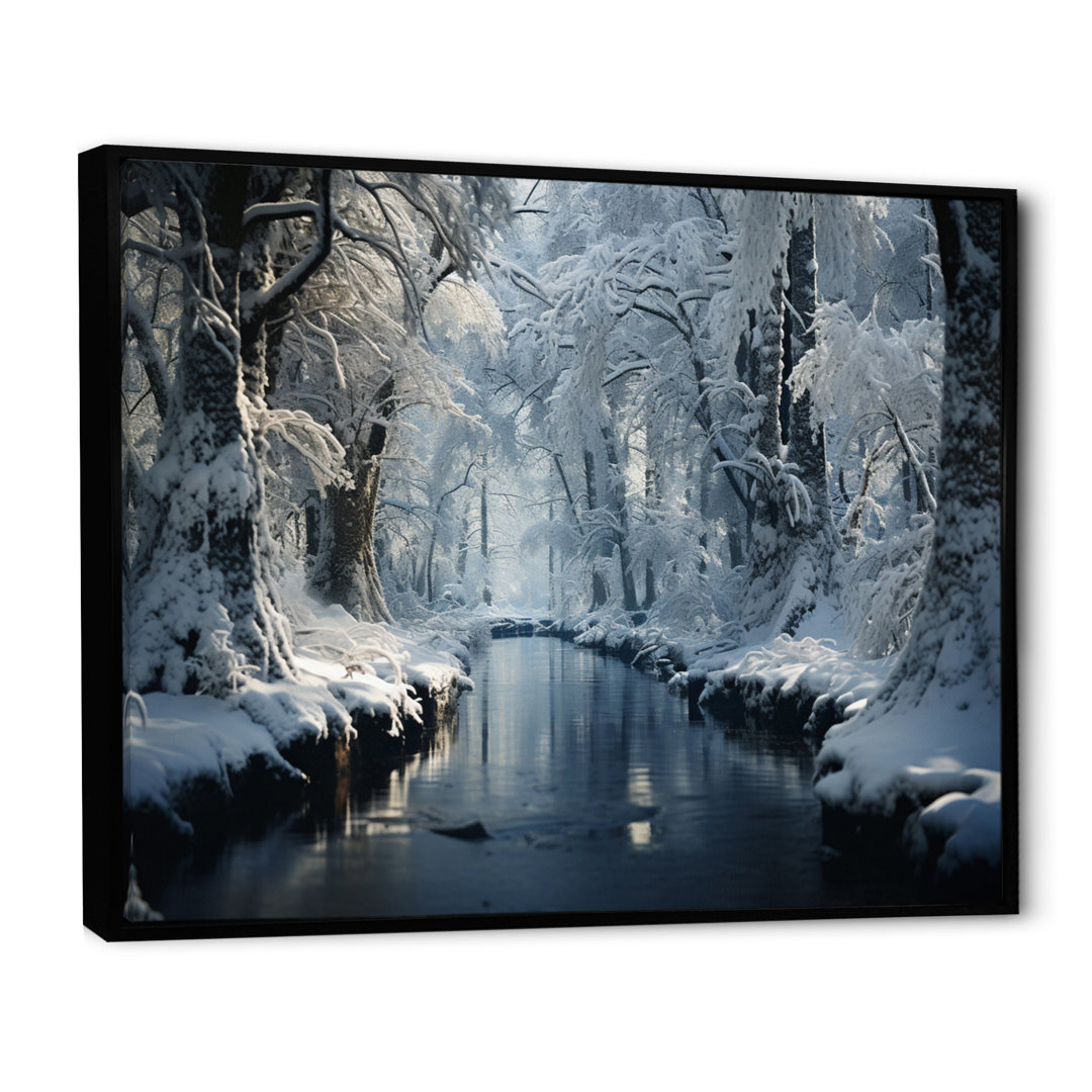 Winter Silent Woods III - Winter Landscape Wall Art Wade Logan® 