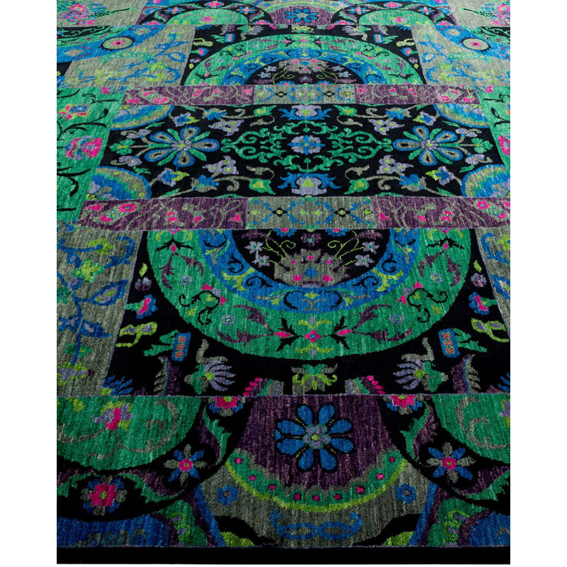 Suzani One-of-a-Kind 8' 1" X 10' 0" Hand Knotted Area Rug