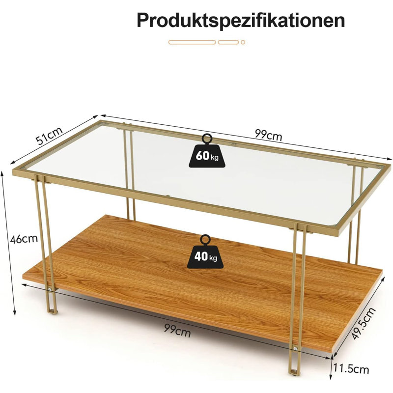 Saumur Coffee Table with Storage