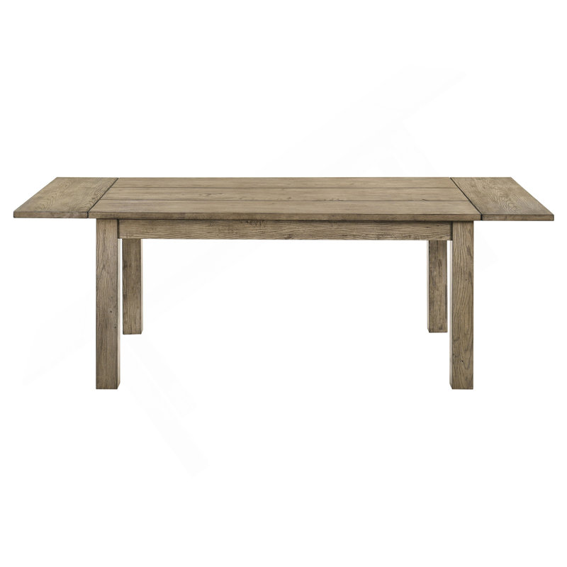 87-Inch  Wood Extension Dining Table, Vineyard Oak