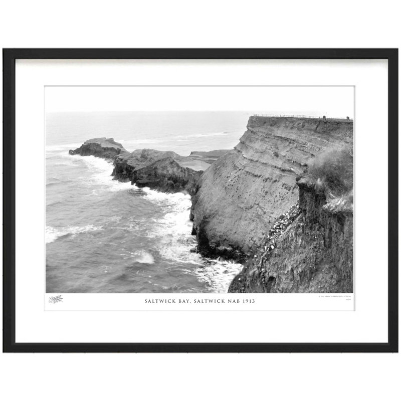 Saltwick Bay, Saltwick Nab 1913 by Francis Frith - Single Picture Frame Print, 45cm H x 60cm W x 2.3cm D