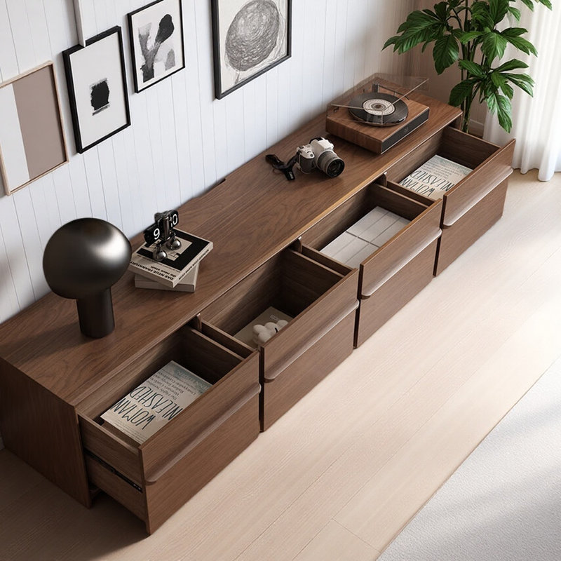 Meuble télé simple et rétro avec rangement