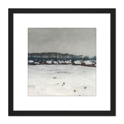 Van Ruisdael Winter Landscape Snow Trees by Jacob Van Ruisdael - Single Picture Frame Painting