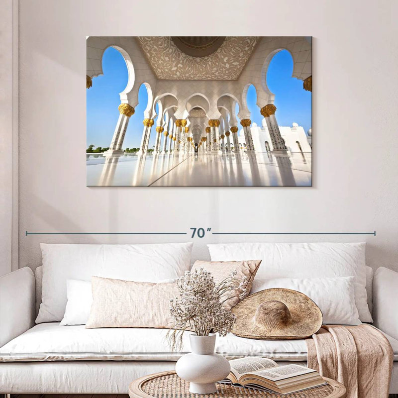 Hall de la mosquée Nicci Sheik Zayed, H 30 po x l 45 po