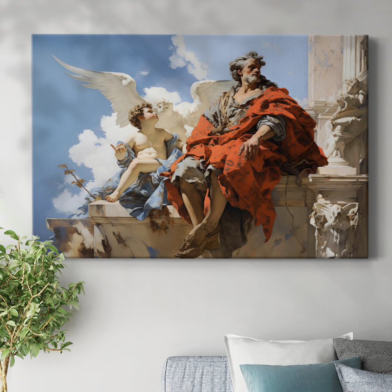 Angel LXVII - Toile tendue avec châssis Premium - Prêt à être accroché, H 18 po x l 27 po