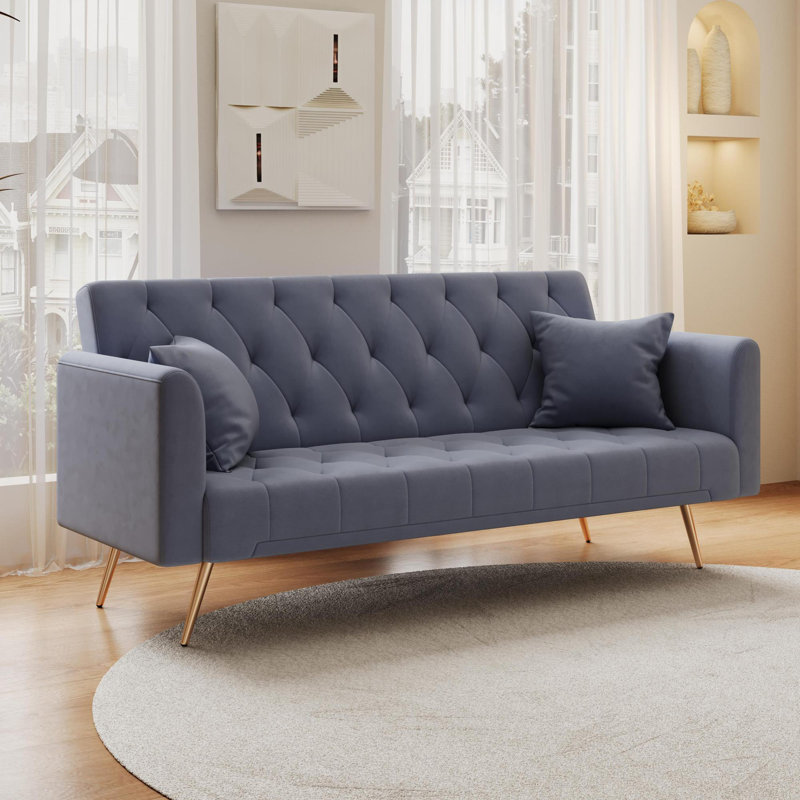 Soft and cosy tufted upholstered Futon Sofa