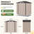 6X4 Ft. Outdoor Storage Shed With Floor And Double Doors, Brown