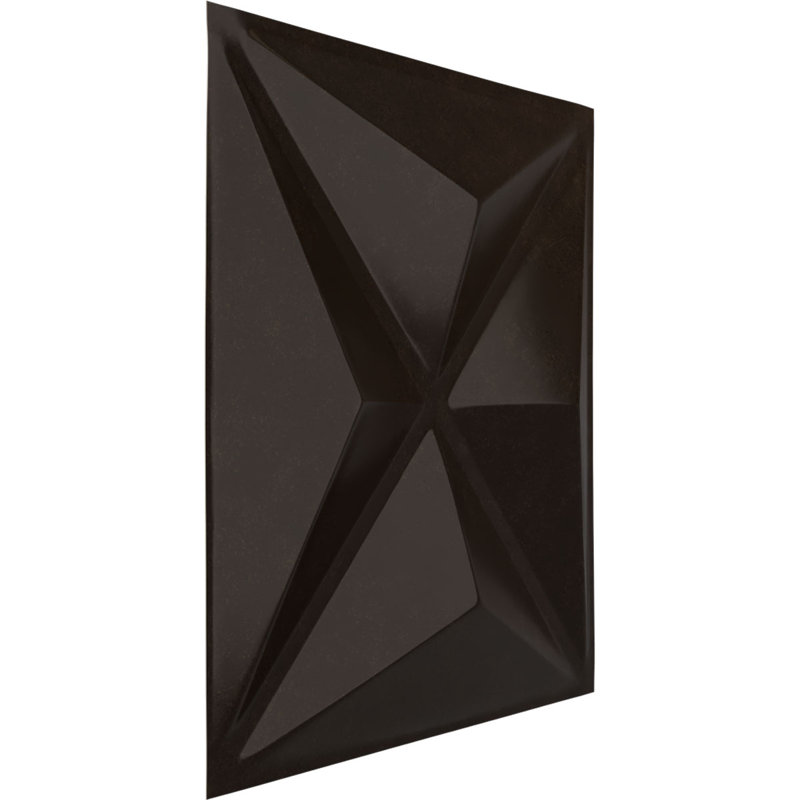 Panneau mural décoratif 3D Havura EnduraWall 19 po x l 19 5/8 po x Brume métallique rustique universelle (couvre 2,67 pieds carrés)