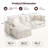 114" Down Cloud Couch, Oversized Modular Comfy Sofa for Living Room, L Shaped Sectional Couches with Detachable Sofa Cover, Storage Ottoman-1626008307