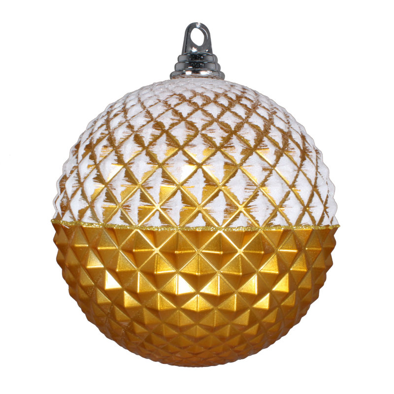 Ornement boule de durian Dillwyn, Argent, H 12 po x l 12 po x P 12 po