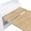 Buffet compact 33,5 x 15,7 x 69 pouces avec huche et table de salle à manger pliable, armoire multifonctionnelle avec tablette de rangement et crochets latéraux pour petits espaces, studio, appartement-129032238