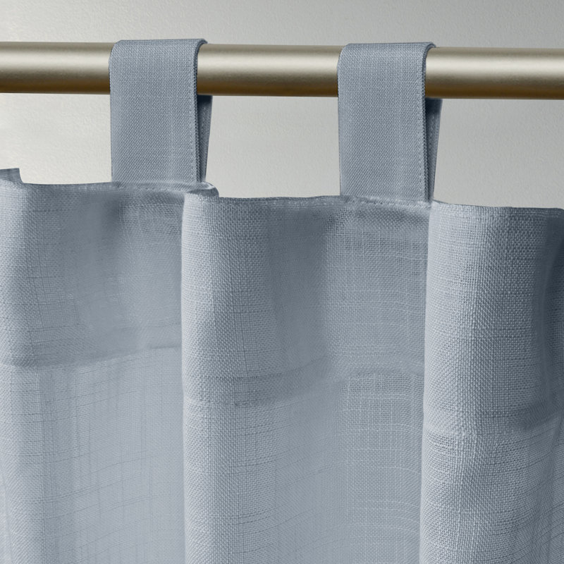Paire de rideaux transparents Bella, Bleu, 54 po x 96 po