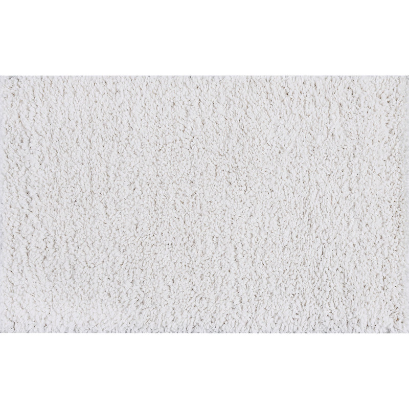 Asyana Esmee Shag White Rug, Rectangle 2' x 3'