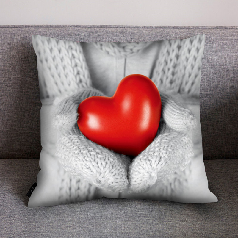Housse de coussin en polyester pour voiture, I, cotton