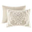 Édredon ravissant de style taupe très grand / très grand en chenille de coton de style Shabby Chic-126060105-126060108