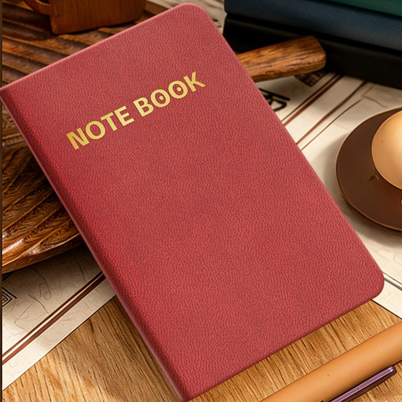 Petit cahier de papier A7, Rouge