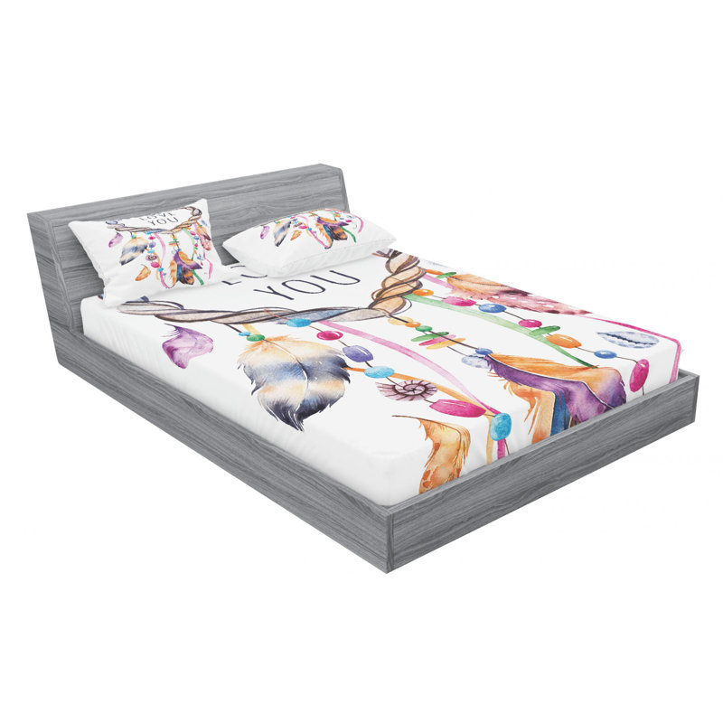 Microfiber Sheet Set, Queen Sheet Set with Fitted Sheet