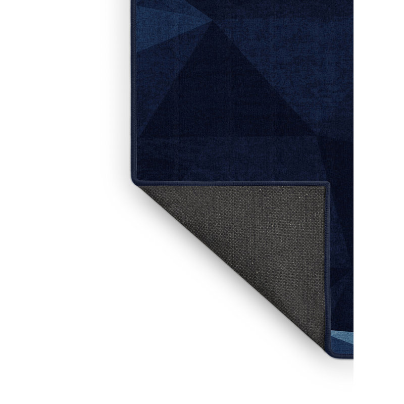 Tapis bleu moelleux moelleux et luxueux Fairwinds, 3 X 5
