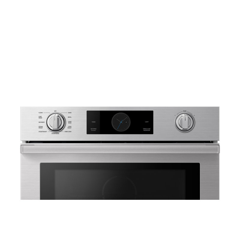30" Single Wall Oven Steam, Silver