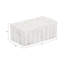 Boîte décorative rectangulaire striée en marbre avec couvercle amovible-591067362
