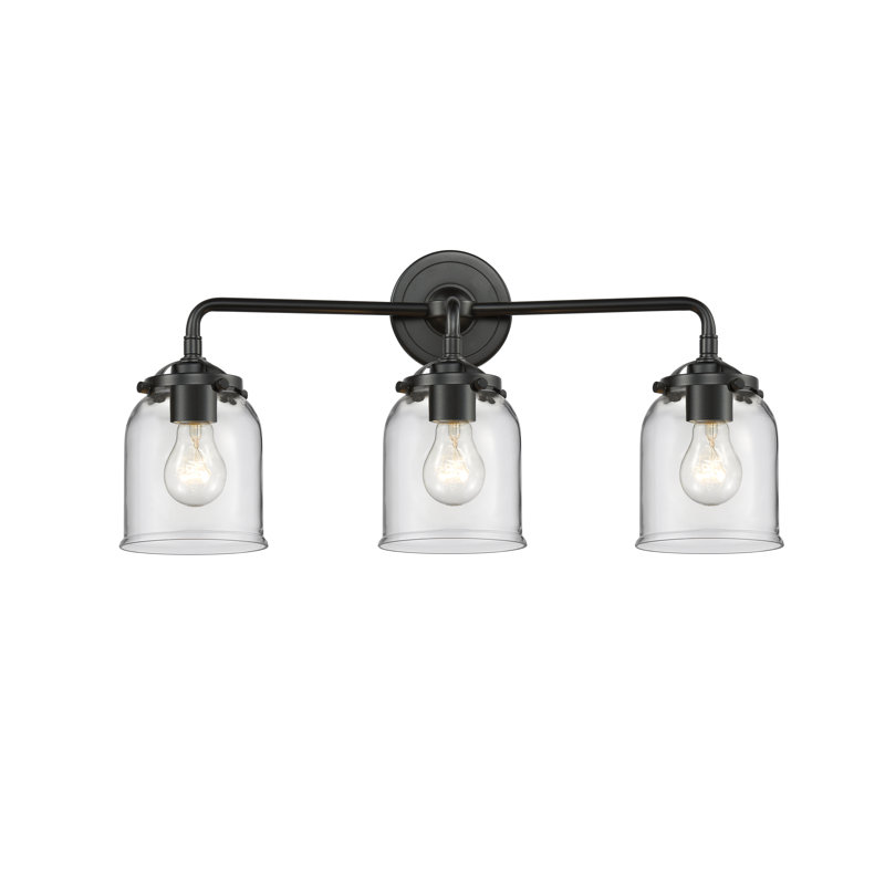 Éclairage pour salle de bain 2 lumières Bonomo, Transparent, Incandescente, Bronze huilé